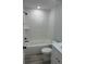 Bathroom has white subway tile, tub and shower combo, and vanity at 258 Fraser Rd, Debary, FL 32713