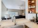 Spacious stainless steel sink offers view to Gathering room, connecting spaces easily for homeowners at 11624 Peach Grove Ln, Orlando, FL 32821