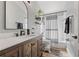 Bathroom featuring a new vanity, and modern fixtures at 124 Windsor Cresent St, Winter Springs, FL 32708