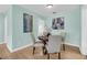 Cozy dining room with hardwood floors and modern decor at 1407 E Kaley St, Orlando, FL 32806