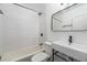 Bathroom with sleek fixtures and modern design including black faucet at 1432 W Yale St, Orlando, FL 32804