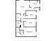 Floor plan layout showcasing bedrooms, bathrooms, living room, eat-in kitchen, and walk-in closets at 209 Esplanade Way # 109, Casselberry, FL 32707