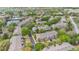 Panoramic aerial view of the residential community showcasing its layout, green spaces, and amenities at 2864 Polana St # 104, Orlando, FL 32835