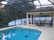 Sparkling pool with screened enclosure, poolside patio, and an outdoor dining area, perfect for entertaining at 506 Freeman St, Longwood, FL 32750