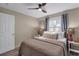 Bedroom showcasing a comfortable bed, side tables, and ample natural light at 134 Roberta Rd, Ormond Beach, FL 32176
