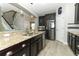 Well-equipped kitchen showcasing granite counters, stainless appliances, and ample counter space at 2351 Kelbrook Ct, Oviedo, FL 32765