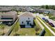 Aerial view of fenced backyard with patio, providing privacy and plenty of outdoor space at 2820 Black Birch Dr, Ocoee, FL 34761