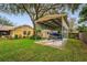 Boat carport with ample space for boat storage and lawn at 4442 Glenview Ln, Winter Park, FL 32792