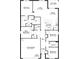 Detailed floor plan showcasing the layout of a single-Gathering home with multiple bedrooms at 447 Talisi Loop, St Cloud, FL 34771