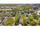 Aerial view of a residential area with lush landscaping at 647 E Livingston St, Orlando, FL 32803