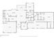 Detailed floor plan featuring bedrooms, bathrooms, a kitchen, living spaces, and a garage layout with dimensions at 7435 Redwing Rd, Groveland, FL 34736