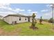 Lush backyard with healthy green grass and beautiful trees, offering serene views at 800 Griffon Ave, Lake Alfred, FL 33850