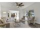 Inviting living room featuring neutral tones, lake views, and plenty of natural light at 801 Springview Dr, Orlando, FL 32803