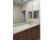 Bathroom featuring a long countertop, vanity with wood drawers, and modern faucets at 12863 Holdenbury Ln, Windermere, FL 34786