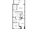 Upstairs floor plan featuring bedrooms, bathrooms, a balcony and a walk in closet at 1341 Mill Stream Ln, Winter Springs, FL 32708