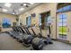 Gym featuring modern treadmills and elliptical machines with large windows at 2680 Lookout Ln, Kissimmee, FL 34746