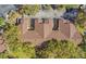 Top-down view of rooftops, highlighting the property's architectural design and surrounding trees at 3038 Clubview Dr # Ge, Orlando, FL 32822