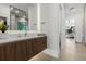 Modern bathroom with a sleek vanity, minimalist design, and contemporary fixtures for a spa-like experience at 3322 Helen Ave, Orlando, FL 32804