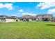 Large backyard with well-maintained lawn and privacy fence is perfect for relaxation and outdoor activities at 4180 Bull St, St Cloud, FL 34772