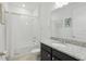 Full bathroom with shower and tub combination, granite vanity and stylish fixtures at 4778 Cragmere Loop, Clermont, FL 34711