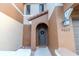 Charming home entrance with a decorative wreath, creating a welcoming and inviting entryway at 9620 Doris Ln, Orlando, FL 32829