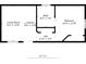 A floorplan shows the layout of the living room, kitchen, bathroom, hall, and bedroom, highlighting the dimensions of each room at 16510 Quarter Horse Ct, Montverde, FL 34756