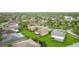Expansive aerial view of homes showcasing lush lawns, mature trees and landscaping in a well-planned residential community at 253 Lake Cassidy Dr, Kissimmee, FL 34759
