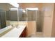 Bathroom featuring walk in shower and bright lighting at 4852 Blue Major Dr, Windermere, FL 34786