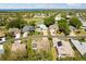 An aerial view of the community showcasing well-maintained homes, landscaping, and waterfront access at 5676 Gulf Stream St, Tavares, FL 32778