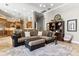 Open concept living room flowing into the kitchen with plenty of seating space at 6424 Cartmel Ln, Windermere, FL 34786