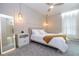 Beautiful bedroom with stylish decor and large mirror at 10443 Ebb Tide Ln, Orlando, FL 32821