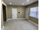 Open-concept living room featuring neutral paint, recessed lights, and tile flooring at 1121 Santa Anita St, Orlando, FL 32808
