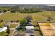 Overhead view of home near open space, with large trees and grassy area at 13820 Adams St, Grand Island, FL 32735