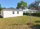 Backyard with well-maintained lawn and simple landscaping at 13820 Adams St, Grand Island, FL 32735