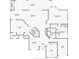 First floor schematic drawing with dimensions including kitchen, living room, and primary bedroom at 1421 Arbitus Cir, Oviedo, FL 32765