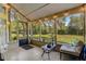 Screened patio offering a view of the lush, green backyard at 1570 Farrindon Cir, Lake Mary, FL 32746