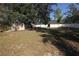 Spacious backyard featuring trees and a fence creating a private outdoor retreat at 2360 Justy Way, Orlando, FL 32817