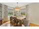 Dining room with natural light, hardwood floors, and stylish furniture for a welcoming atmosphere at 3803 Bobolink Ln, Orlando, FL 32803