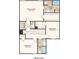 Layout of upper floor with primary suite, 2 bedrooms, 2 baths and laundry at 386 Wayland Dr, Haines City, FL 33844