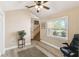 Welcoming foyer with hardwood floors, staircase, and natural light at 40600 Louise Rd, Umatilla, FL 32784