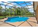 Relaxing screened-in pool offers privacy and comfort for year-round swimming and outdoor fun at 4393 S Devon Ct, Kissimmee, FL 34746