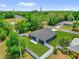 Aerial view of a home with a fenced backyard, showcasing its location and surroundings at 4761 Sw 142Nd Place Rd, Ocala, FL 34473