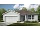 Charming single-story home featuring a two-car garage and well-manicured landscaping at 4839 Sunflower St, Lake Hamilton, FL 33851