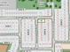 New home location; planned community map with homesites, nearby amenities, future commercial, and dog park at 4940 Bluebell Ct, Lake Hamilton, FL 33851