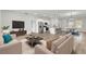 Cozy living room flows into open-concept kitchen and dining area at 531 Marion Oaks Blvd, Ocala, FL 34473