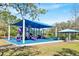 Community playground with shade structure and colorful play equipment at 14740 Hartford Run Dr, Orlando, FL 32828