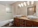 Bathroom with dual vessel sinks, and walk-in shower at 1475 Kettledrum Trl, Deltona, FL 32725