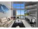 Bright living room features modern decor, comfortable seating, and stunning water views at 150 E Robinson St # 1007, Orlando, FL 32801