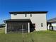 Large backyard with screened patio is perfect for outdoor activities and entertaining at 2861 Willowseed Ln, St Cloud, FL 34772