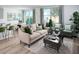 Cozy living room with neutral tones, plush seating, stylish decor, and plenty of natural light at 309 Castle Dr, Lake Alfred, FL 33850